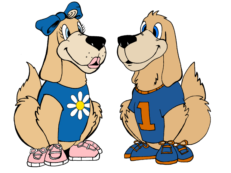 Photo of ERES Mascots, "Ozzy and Daisy" 